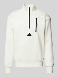 Sweatshirt mit Troyer-Kragen von ADIDAS SPORTSWEAR Weiß - 39