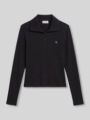 slim fit shirt met lange mouwen van katoenmix van Calvin Klein Jeans - 11