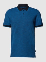 Poloshirt mit fein strukturiertem Design Modell 'Parlay' von BOSS Blau - 38