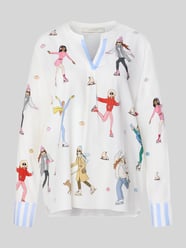 relaxed fit blouse van zijdemix van HERZENS - 39