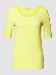 T-shirt met geribde ronde hals van Christian Berg Woman Groen - 22