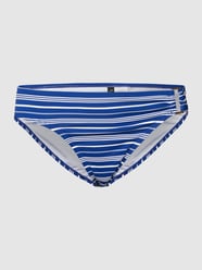 Bikini-Hose mit Streifenmuster von Lauren Ralph Lauren Blau - 12