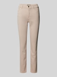 Slim Fit Jeans im 5-Pocket-Design von Marc Cain Beige - 4