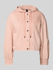 Jeansjacke mit Kapuze und Eingrifftaschen von Marc Cain Pink - 18