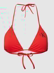 Bikini-Oberteil mit Label-Print von Calvin Klein Underwear Orange - 36