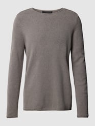 Strickpullover mit Rundhalsausschnitt Modell 'RIKONO' von Drykorn Grau - 20
