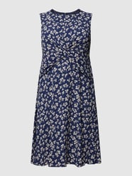 Midi-jurk met bloemenmotief, model 'TESSA' van Lauren Ralph Lauren Curve Blauw / turquoise - 12