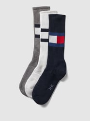 Socken mit Logo-Stitching im 3er-Pack von Tommy Hilfiger Blau - 26