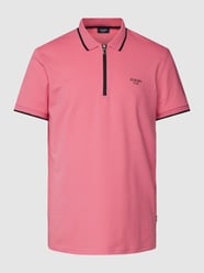 Poloshirt mit Reißverschluss Modell 'Adam' von JOOP! Jeans Pink - 21