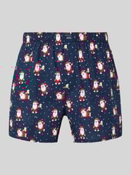 Boxershort in all-over look met elastische band van Christian Berg Men - 14