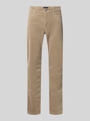 Spodnie sztruksowe o kroju regular fit w stylu 5 kieszeni od Christian Berg Men - 32