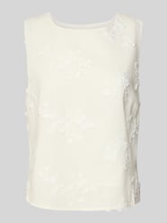 Regular Fit Blusentop aus Viskose-Mix mit Stitchings von Apricot - 10