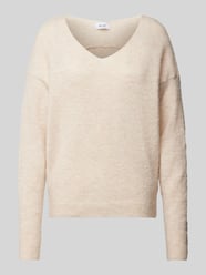 Strickpullover mit V-Ausschnitt von Be Pure Dutch Beige - 9