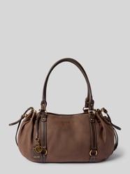 Tote tas met logodetail model 'GINESA' van Liu Jo White - 18