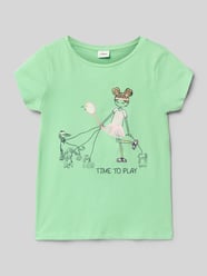 t-shirt o kroju regular fit z czystej bawełny od s.Oliver RED LABEL - 30