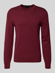 Gebreide pullover met ribboorden van MCNEAL Bordeaux - 2