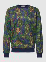 Sweatshirt mit Allover-Muster von Scotch & Soda Grün - 26