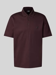 Slim Fit Poloshirt mit Label-Patch Modell 'Parris' von BOSS Bordeaux - 11