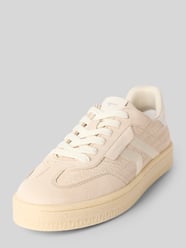 Low-top sneakers van mix van rundleer en textiel van Tamaris - 11