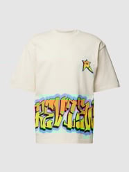 T-shirt met labelprint van REVIEW - 18