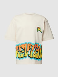 T-shirt o kroju oversized z nadrukiem w stylu graffiti od Review - 3