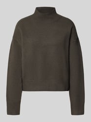 Turtleneck-Pullover mit Woll-Anteil und Rundhalsausschnitt von Neo Noir - 45