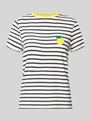 T-shirt z mieszanki wiskozy o kroju regular fit model 'HEART LIFE' od ONLY - 25