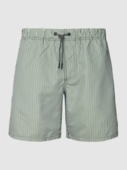 Badehose mit Streifenmuster von Shiwi Grün - 48