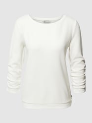 Sweatshirt met 3/4-mouwen van Tom Tailor Denim Wit - 35