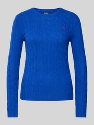 Pullover mit Zopfmuster Modell 'JULIANNA' von Polo Ralph Lauren Blau - 28