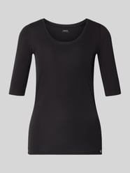 T-Shirt mit Ärmelaufschlag und Rundhalsausschnitt von Marc Cain - 39