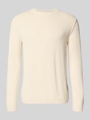 Sweter z dzianiny kroju regular fit z mieszanki bawełny od Marc O'Polo DENIM - 36