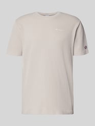 T-Shirt mit Strukturmuster und Label-Stitchings von Champion Beige - 31