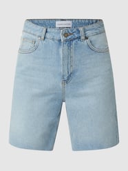 Straight Fit Jeansshorts aus Baumwolle Modell 'Lulu' von Karo Kauer Blau - 44