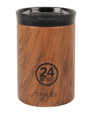 Travel Mug aus Edelstahl von 24bottles Braun - 43
