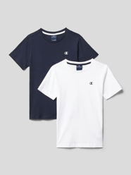 T-Shirt mit Label-Print im 2er-Pack von CHAMPION Weiß - 41