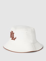 Czapka typu bucket hat z aplikacją z logo od Lauren Ralph Lauren Biały - 10