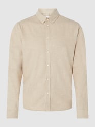 Freizeithemd mit Label-Stitching von Les Deux Beige - 45