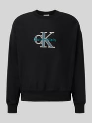 Oversized fit sweatshirt met logostitching, model 'Premium' van Calvin Klein Jeans - 48