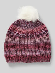 Strickmütze mit Kunstfell-Pompon von s.Oliver RED LABEL Pink - 5