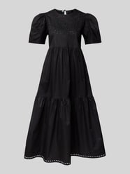 Sukienka midi z haftem angielskim od Scotch & Soda - 5