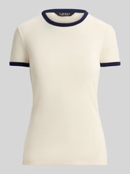 Slim fit T-shirt van katoenmix van Lauren Ralph Lauren - 34