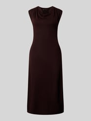 Strickkleid mit Wasserfall-Ausschnitt Modell 'SANTA' von MANGO Bordeaux - 30
