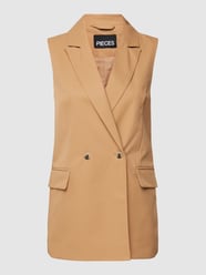 Blazer mit Pattentaschen Modell 'TALLY' von Pieces Beige - 4