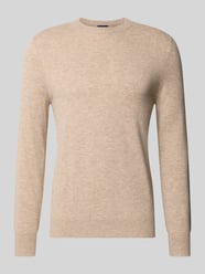 Regular Fit Strickpullover aus Woll-Kaschmir-Mix von Christian Berg Men Beige - 38