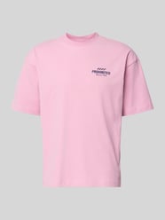 Regular Fit T-Shirt aus reiner Baumwolle Modell 'IN A RUSH' von PROHIBITED Pink - 45