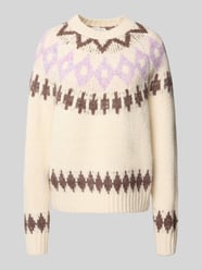 Sweter z dzianiny o kroju loose fit z dodatkiem wełny od Christian Berg Woman - 37