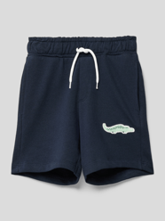 Sweatshorts aus Baumwolle mit Motiv-Patch von Name It Blau - 26