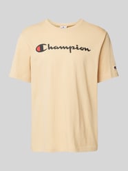 T-Shirt mit Label-Print von CHAMPION Beige - 22