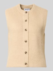 Strickweste mit Woll-Anteil und Knopfleiste von Jake*s Casual - 42